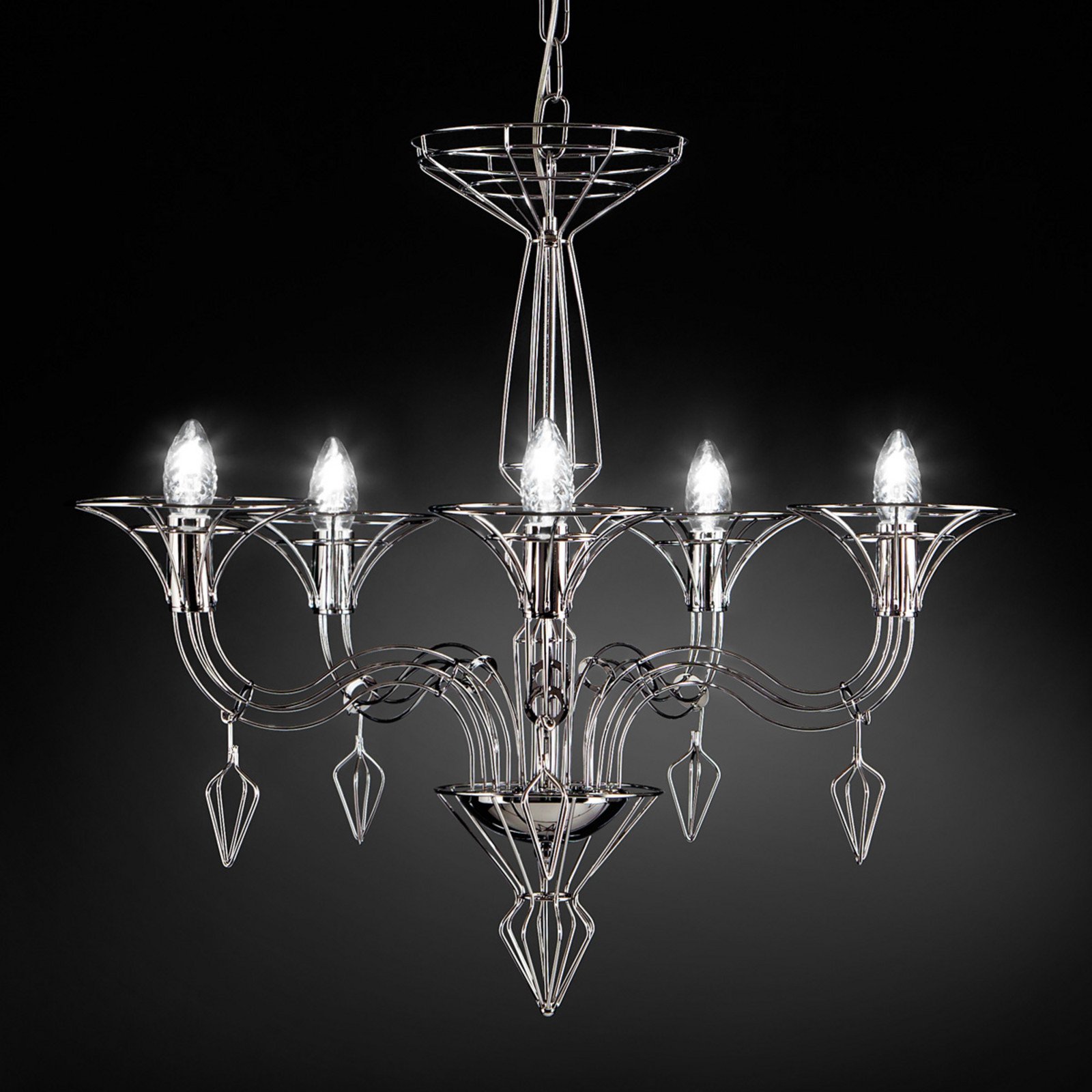 Candelabru Dedalo 5 becuri crom
