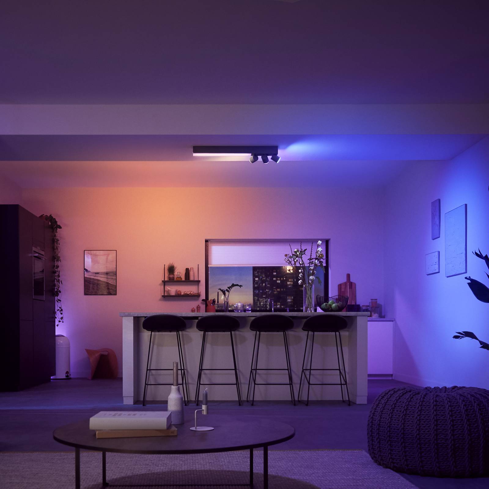 Reflektor sufitowy LED Philips Hue Centris czarny 3-punktowy RGB CCT