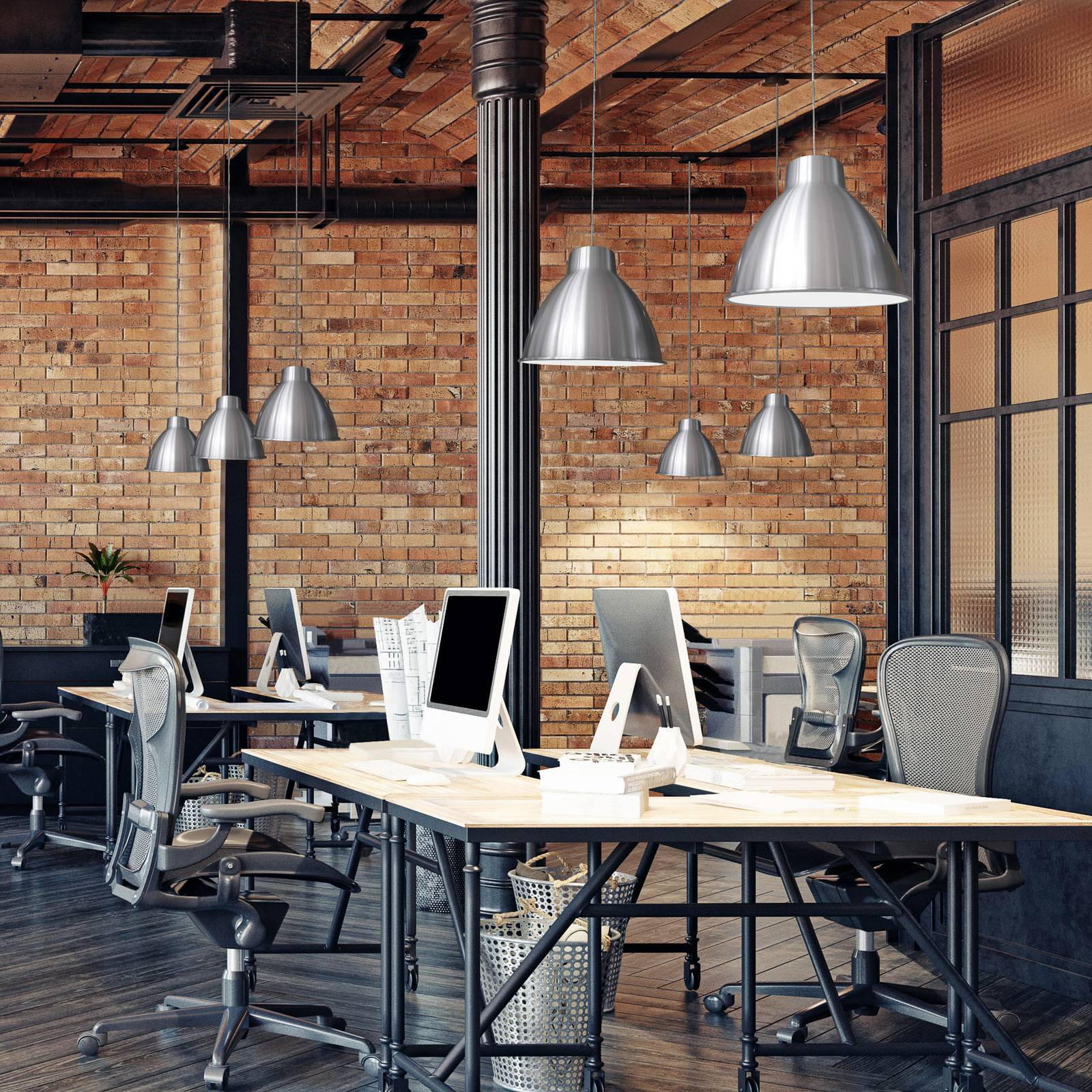 Aluminor S2089 lampa wisząca w stylu industrialnym