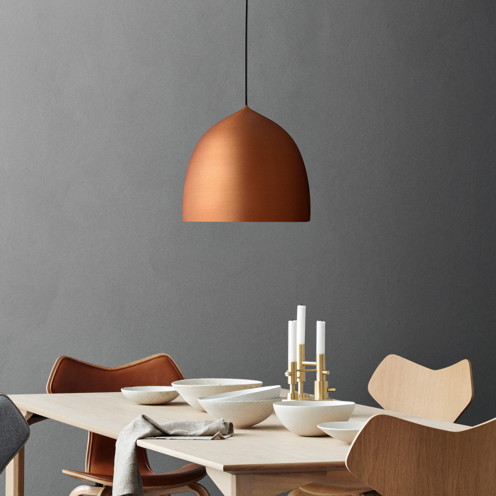 FRITZ HANSEN Suspence P2 hanging copper Ø 38.5cm