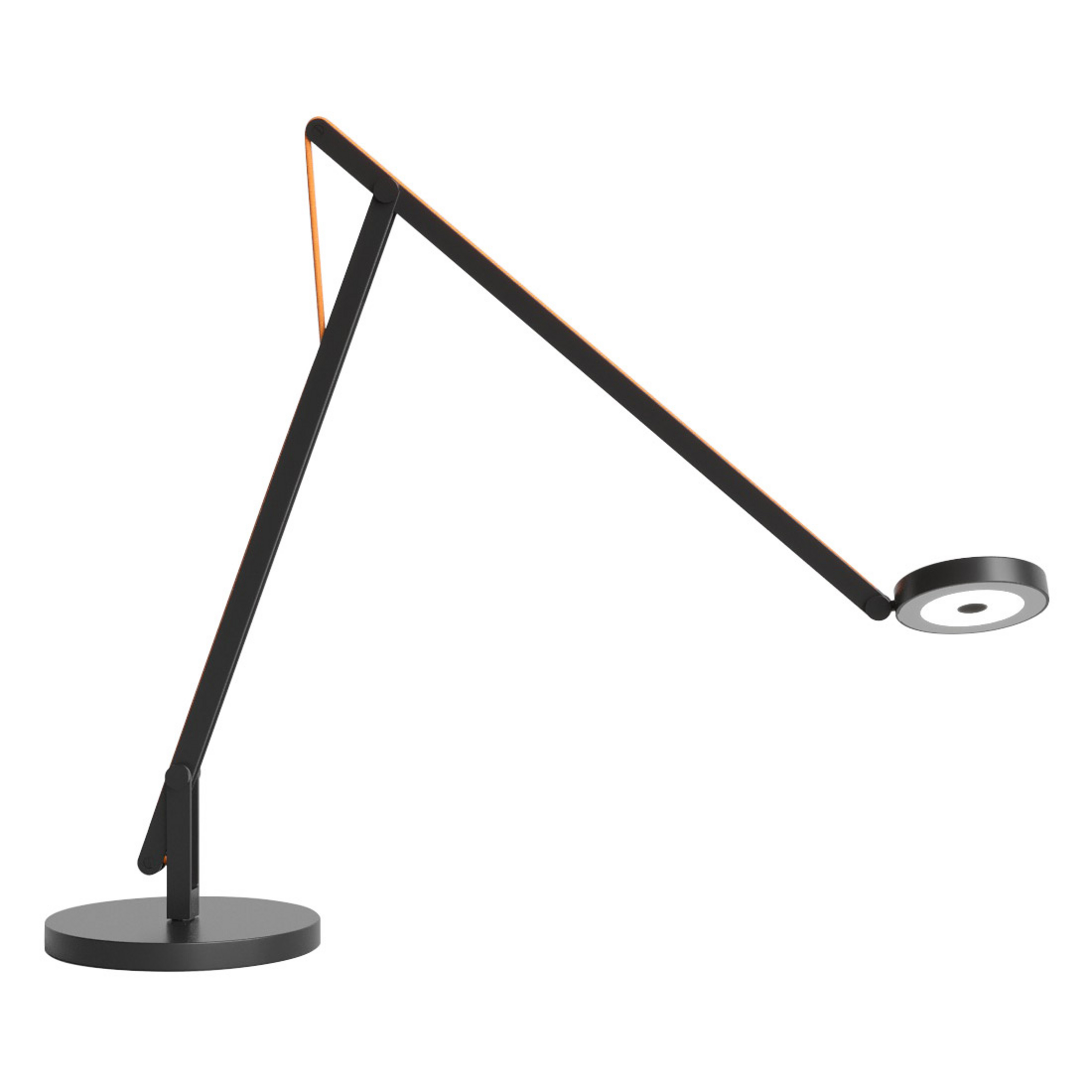 String T1 Lampe de Table DTW Matt Black/Orange - Rotaliana
