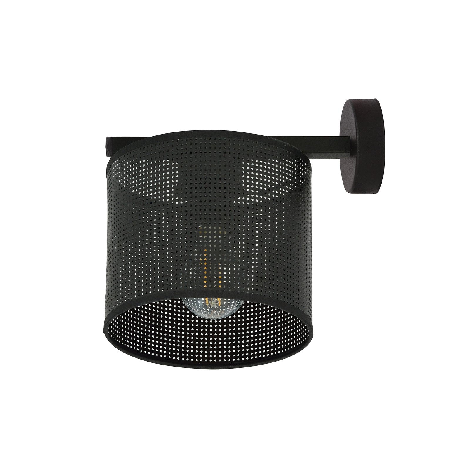 Wandlamp Jordan, zwart, 1-lamp