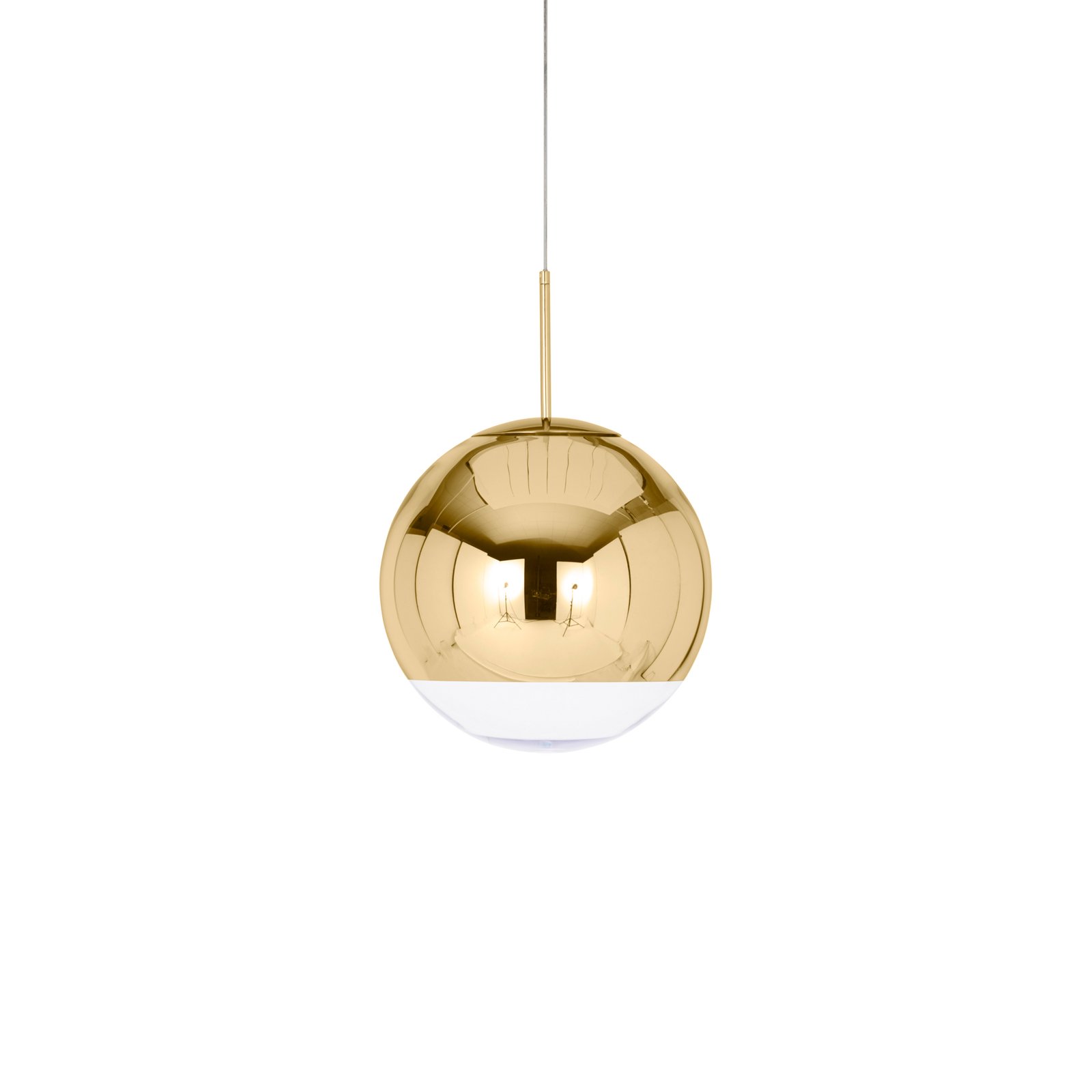 Tom Dixon Mirror Ball LED závěsné Ø 40 cm zlatá