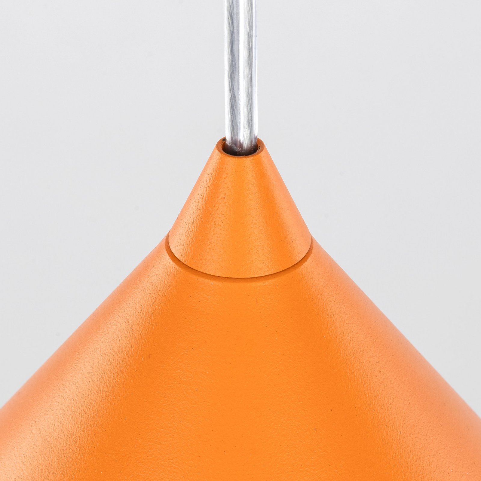 Závěsné světlo Cono, 1 žárovka, Ø 50 cm, oranžové, E27