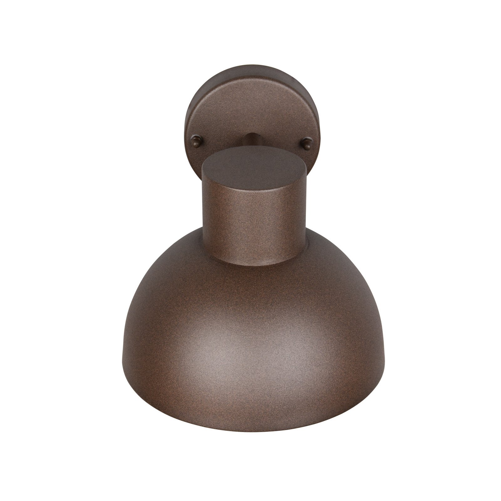 Āra sienas lampa ELBE, rūsas krāsā, Ø 20 cm, metāls, IP44