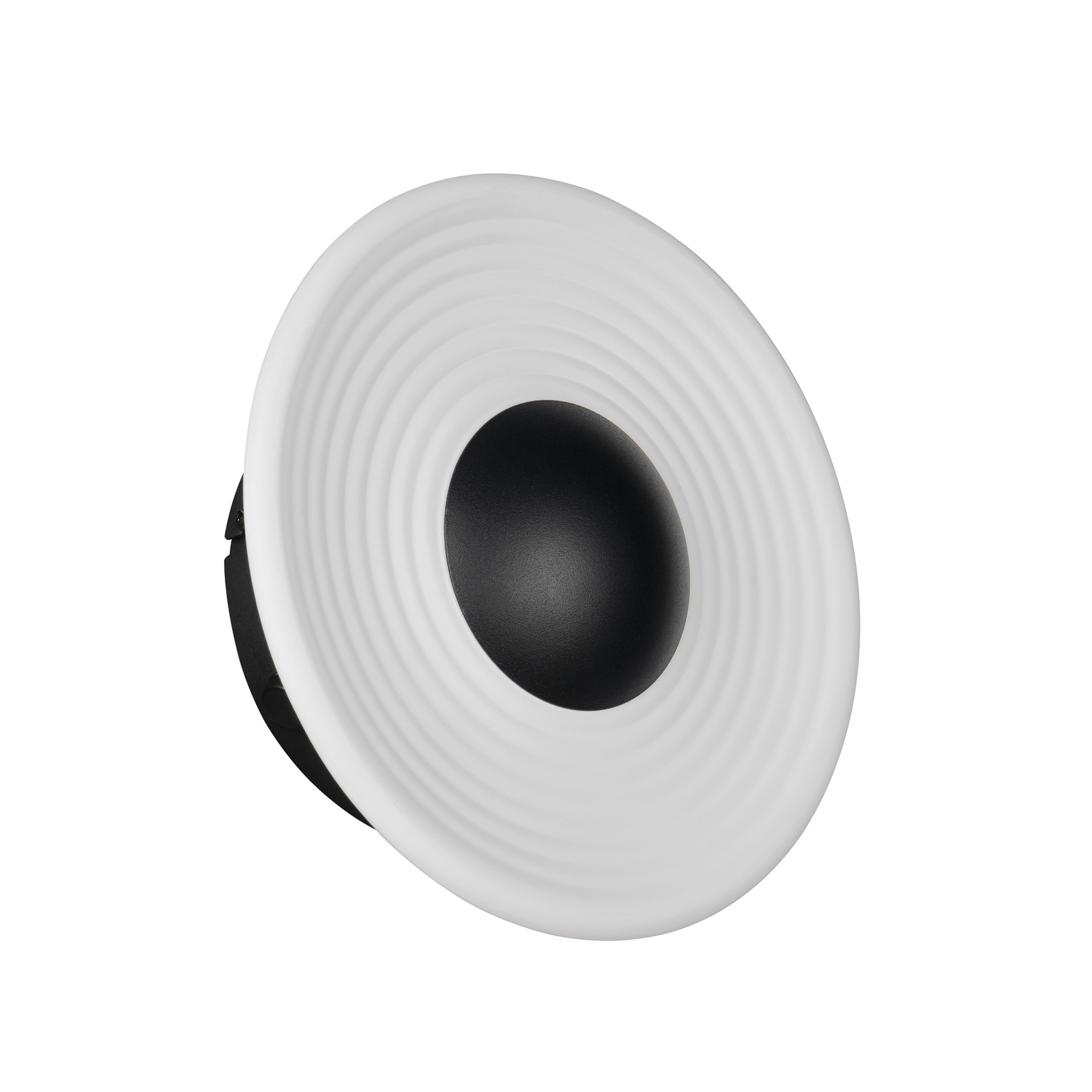 LED sienas lampa „Sirena“, balta, Ø 20 cm, stikls, CCT