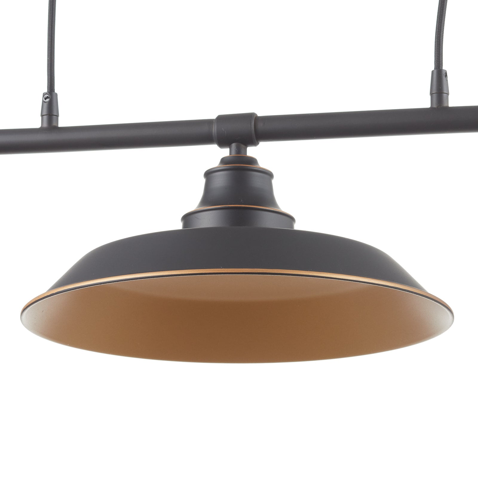 Suspension Iron Hill, noire, à 3 lampes, E27 - Westinghouse Suspension Iron Hill, noire, à 3 lampes, E27 - Westinghouse