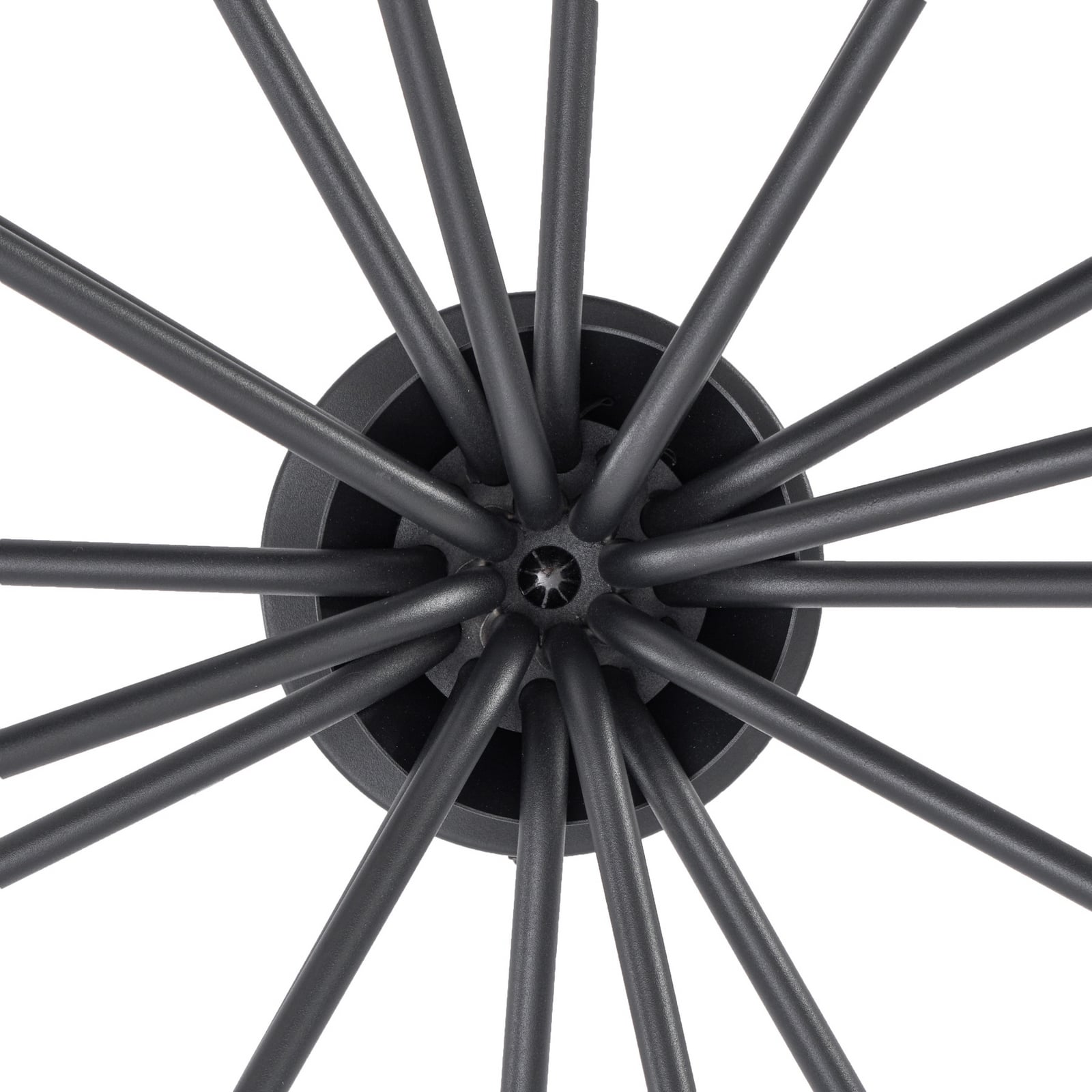 Lucande LED-Deckenlampe Ariadne, Ø57cm, schwarz matt, 20-flg