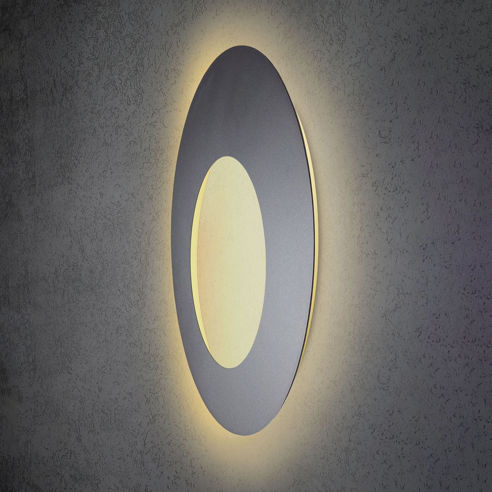 Escale Blade Open LED-væglampe antracit Ø 79cm