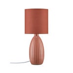 PR Home Tischlampe Uno, rostrot, Höhe 37 cm, Textil/Keramik