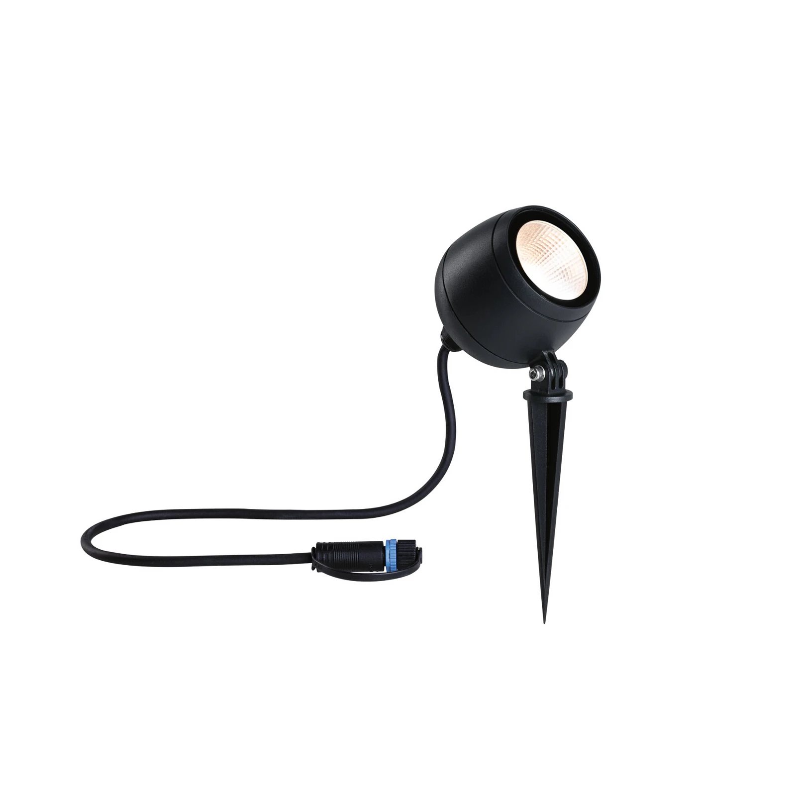 Paulmann Plug & Shine foco LED Kikolo, 3.000 K, 20°, aluminio