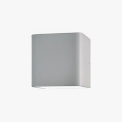 Egger DLS aplique de pared Gino, blanco, 3.000 K, 10x10 cm, atenuable