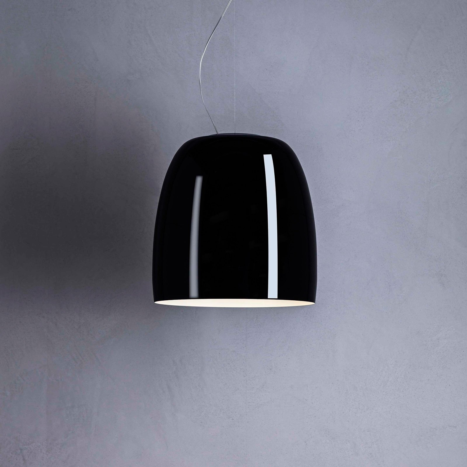 Prandina Notte S3 függő lámpa, fekete/fehér