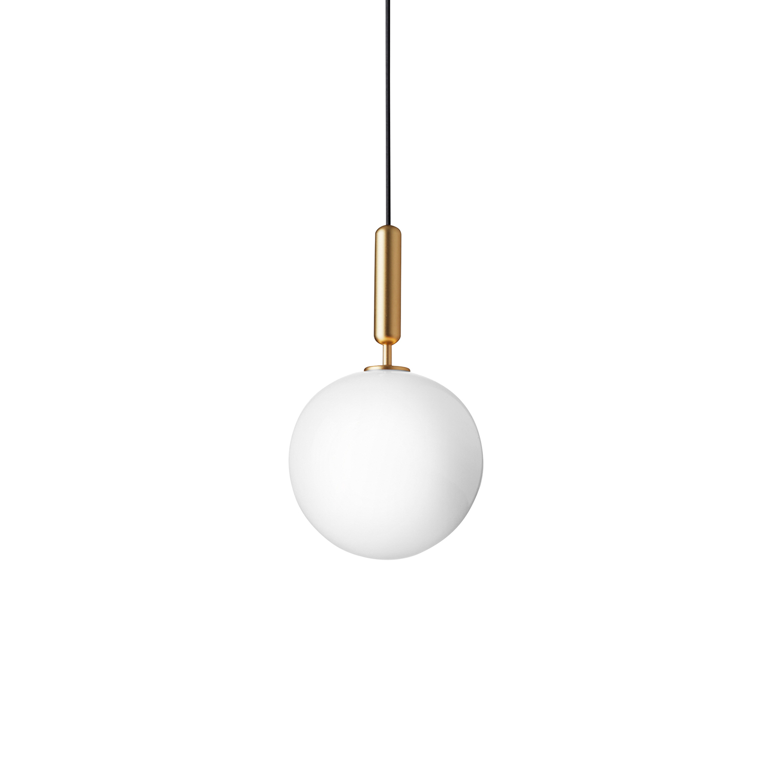 Nuura Miira 1 Large hanging 1-bulb brass/white