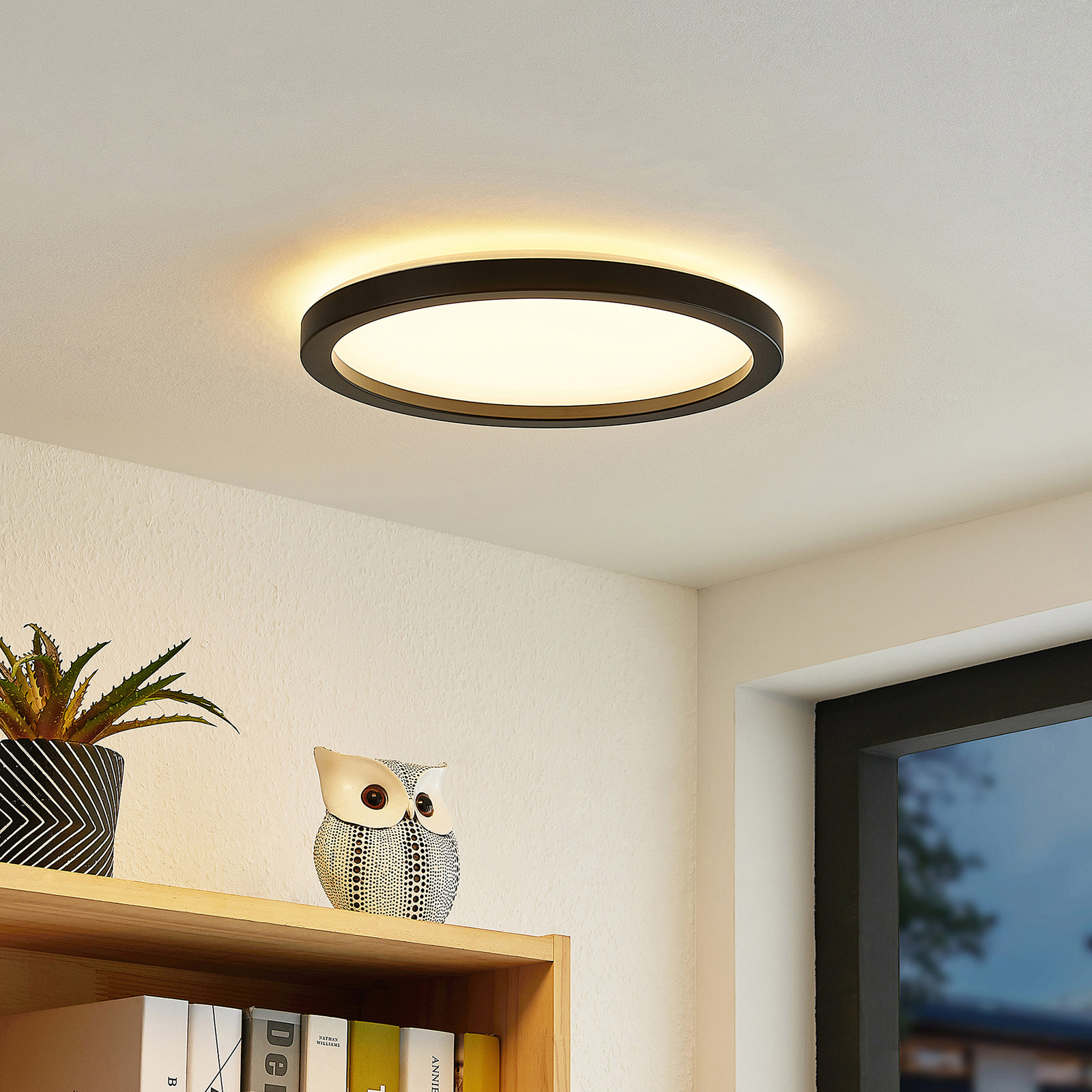 Prios Avira LED ceiling light, round, 29 cm