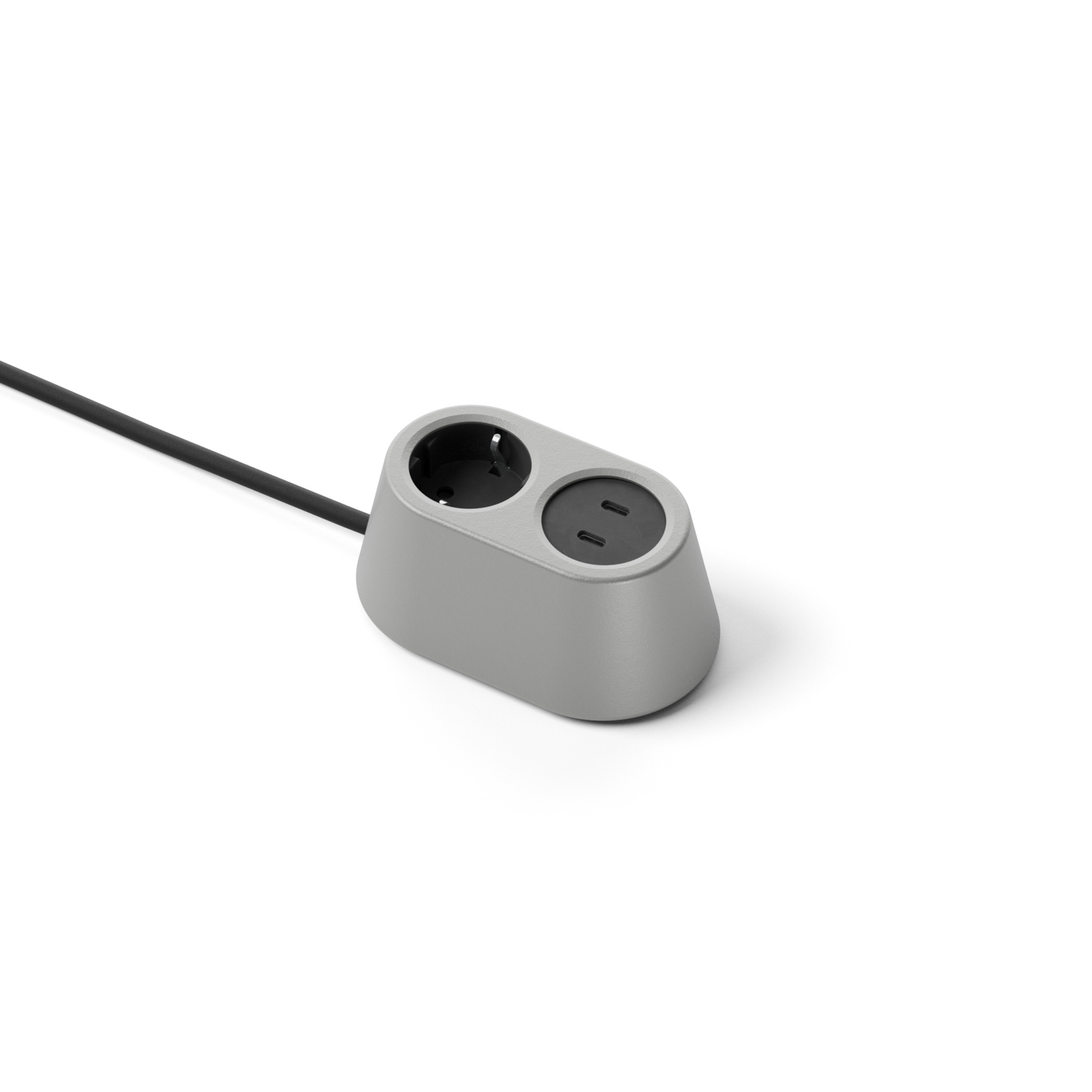 NOMAD BLOCK Aluminium Power Point, 1 x Type F + USB - Forming Function