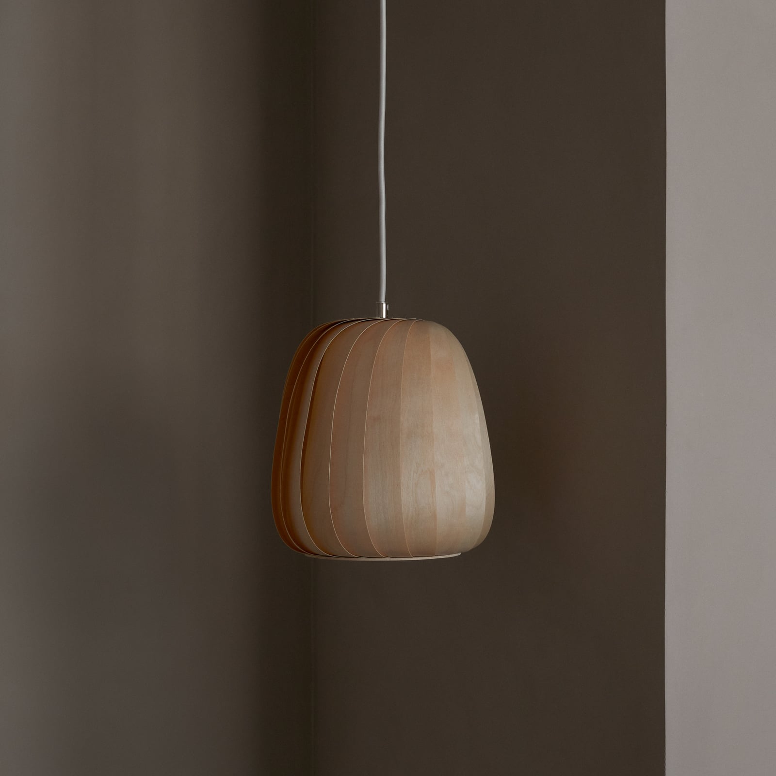 Lampada a sospensione Tom Rossau ST906, betulla, 27 cm, legno, E27