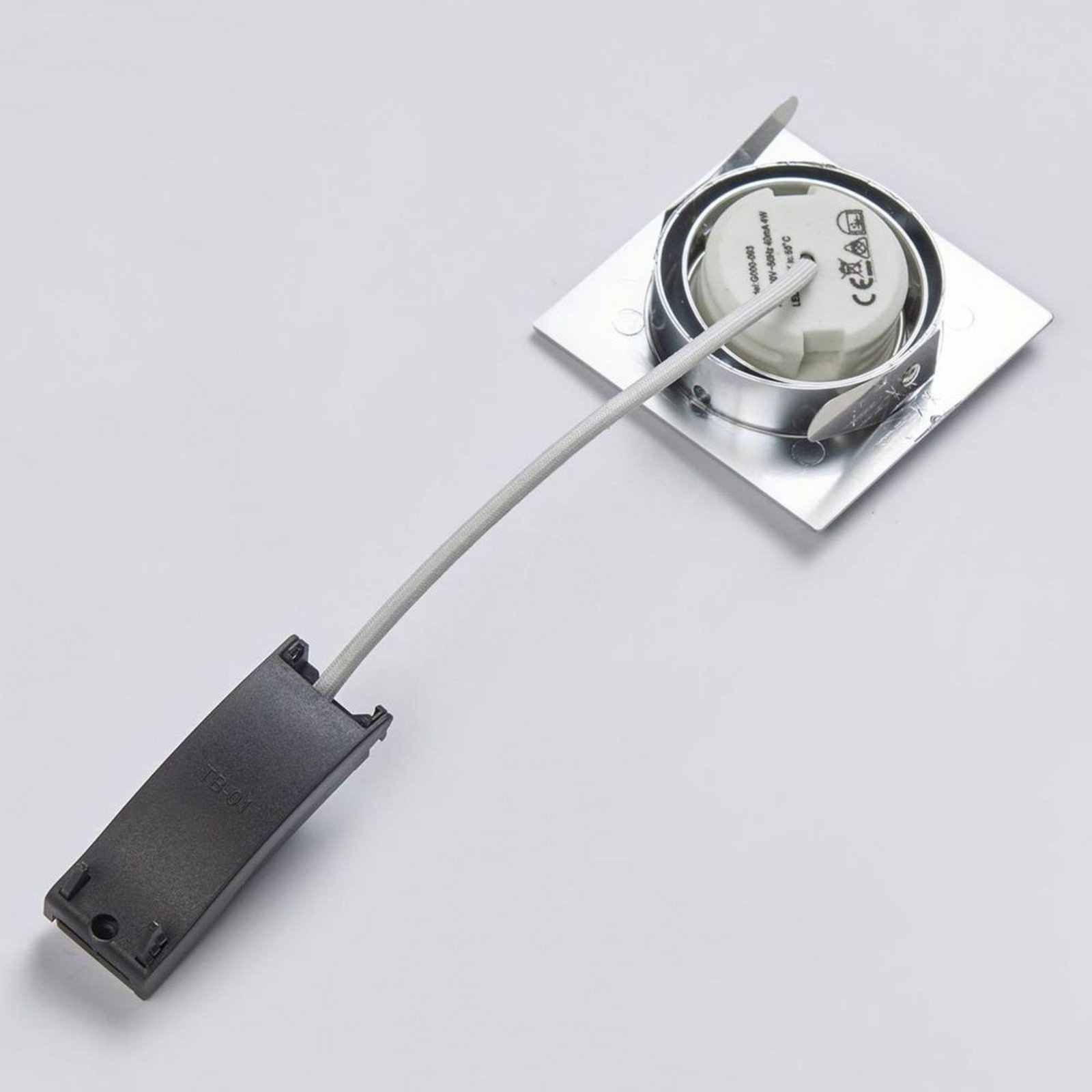 Andrej Square LED Spotul Încastrat Chrome - Lindby