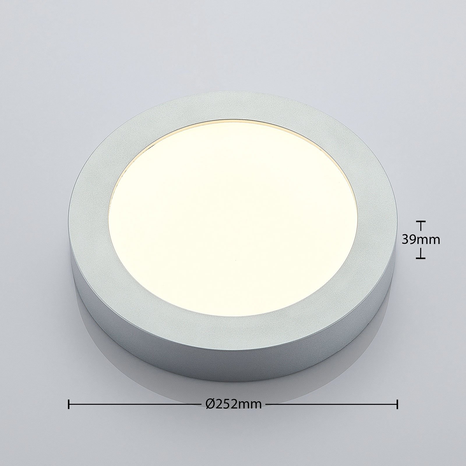 Marlo Ceiling Lamp Round IP44 3000K Silver/White - Arcchio