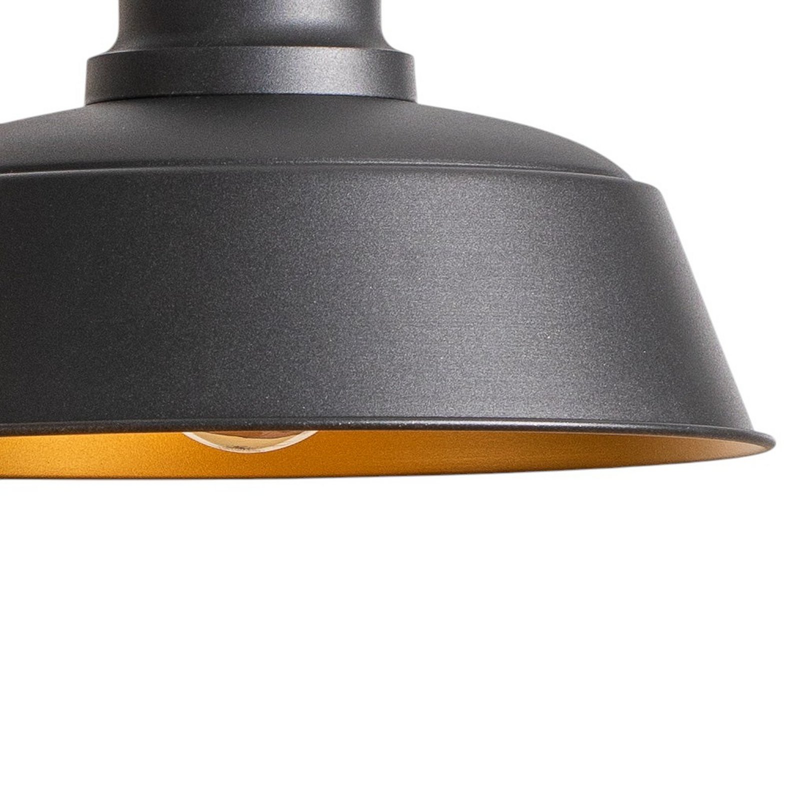 Hängeleuchte Orema, schwarz, Ø 40 cm, Metall, E27