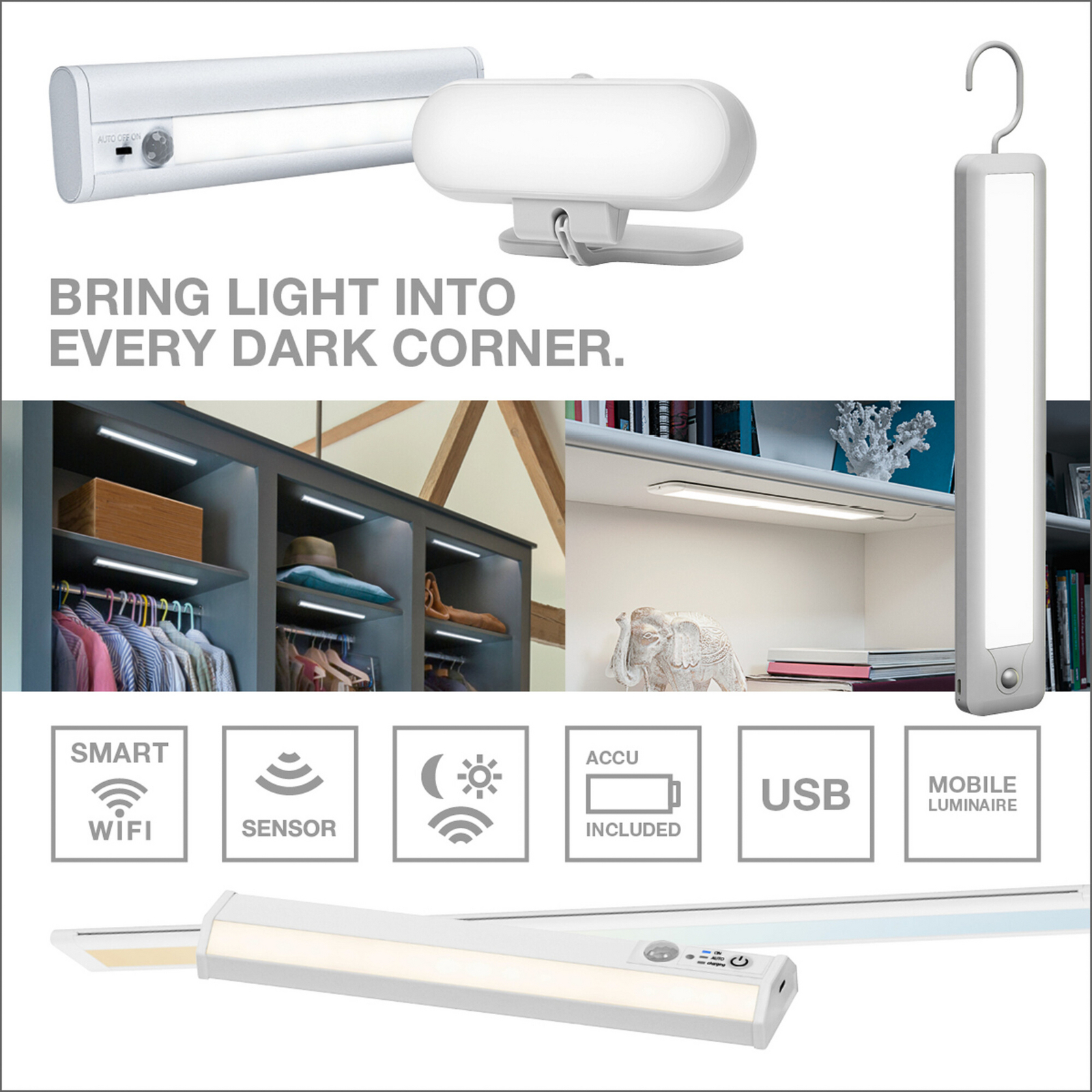 OSRAM LED meubelverlichting Linear Edge Sensor RGBW 50 cm zwart