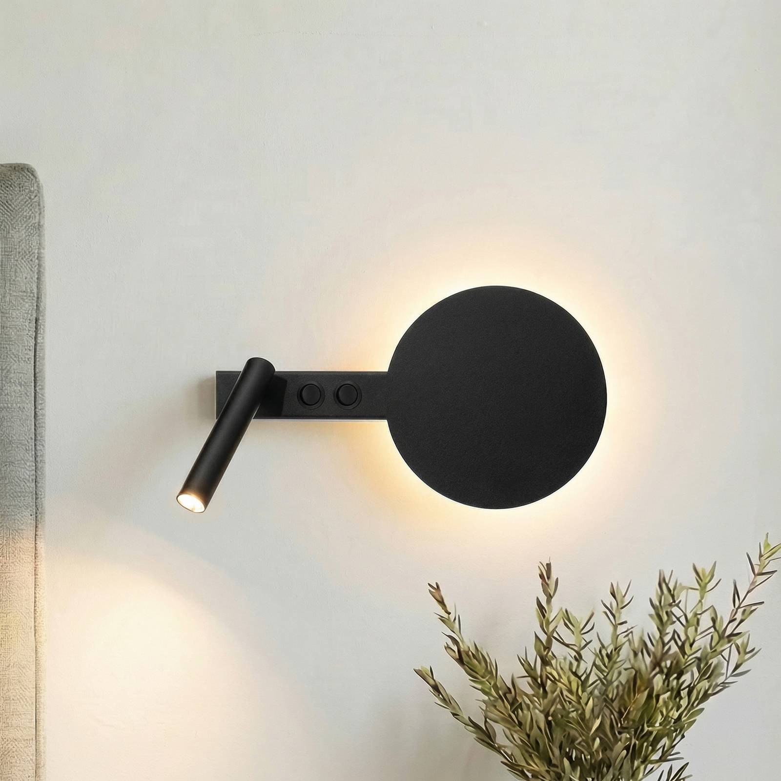 SIGMA Applique murale Hotel Mood B, noir, métal, G9