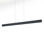 Suspension LED Runa, noire, longueur 132 cm