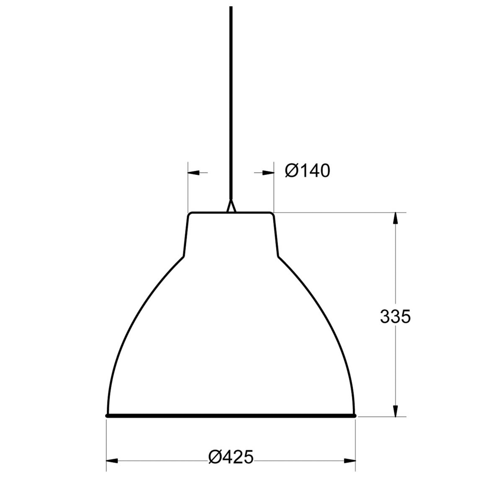 Aluminor S2089 ipari stílusú függő lámpa