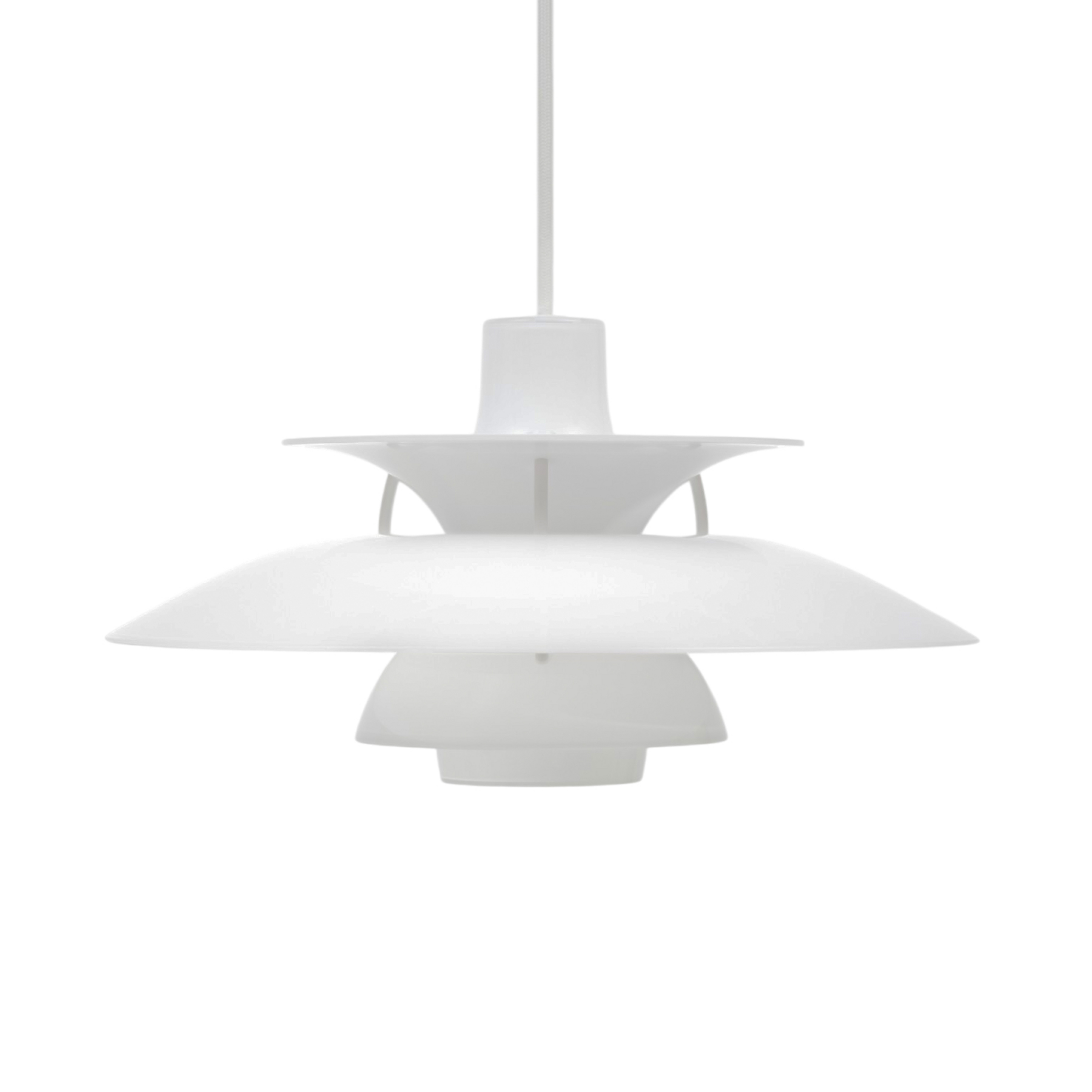 Suspension PH 5 320, blanc opale, E14, polymère - Louis Poulsen