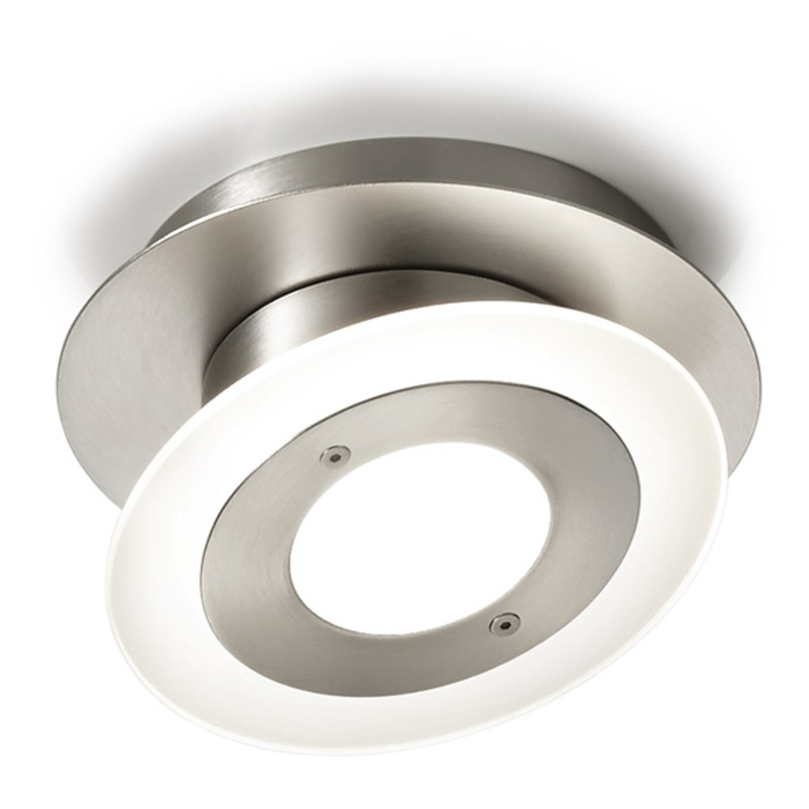 Knapstein Alida- one-bulb LED spotlight, for Living / Dining Room, metal, glass, 8 W, energy efficiency: A+, H: 7.5 cm