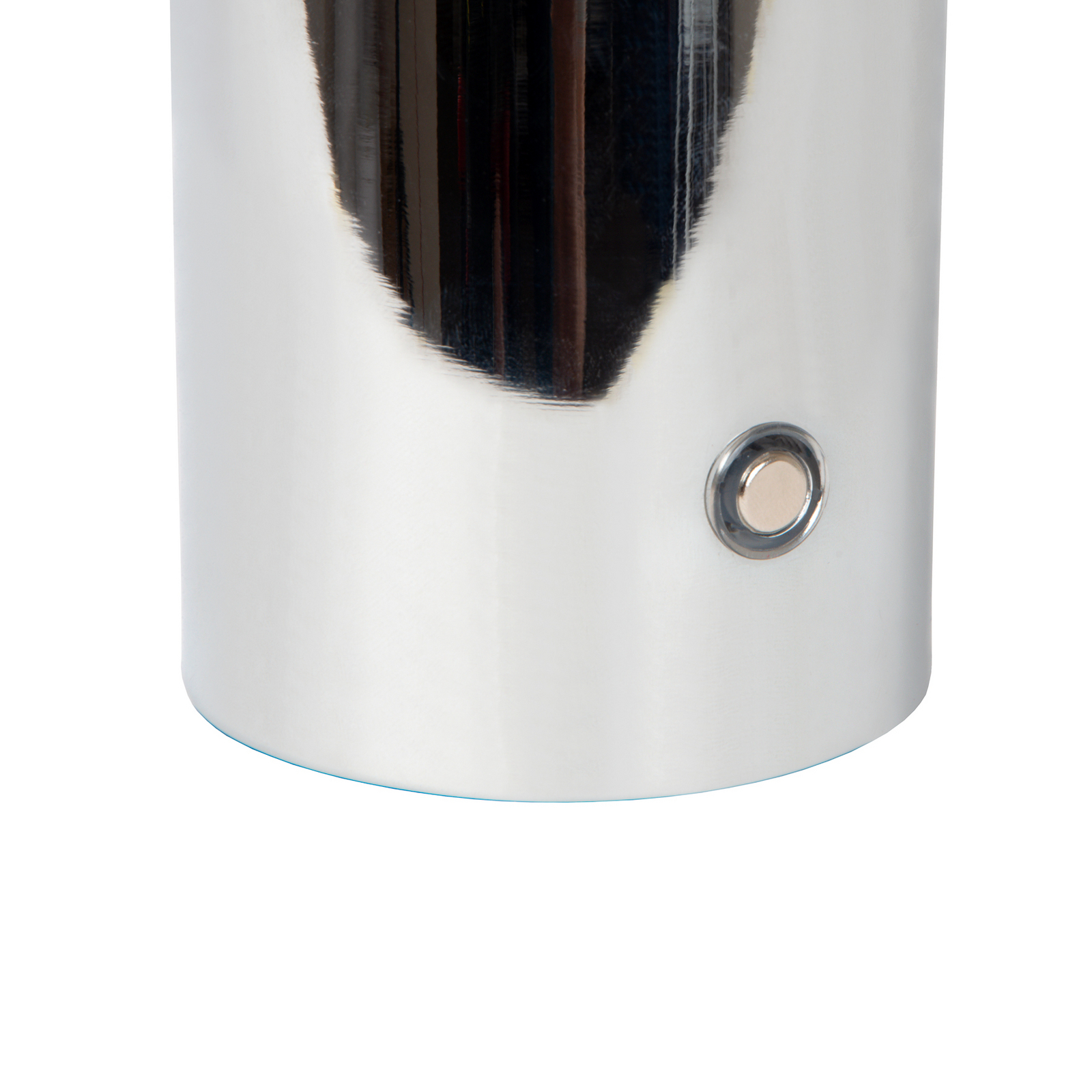 Accu-tafellamp Vivo, chroomkleurig, hoogte 22 cm, metaal