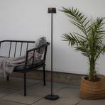 Nice rechargeable LED floor lamp, black, aluminium, IP54, dimmable, CCT