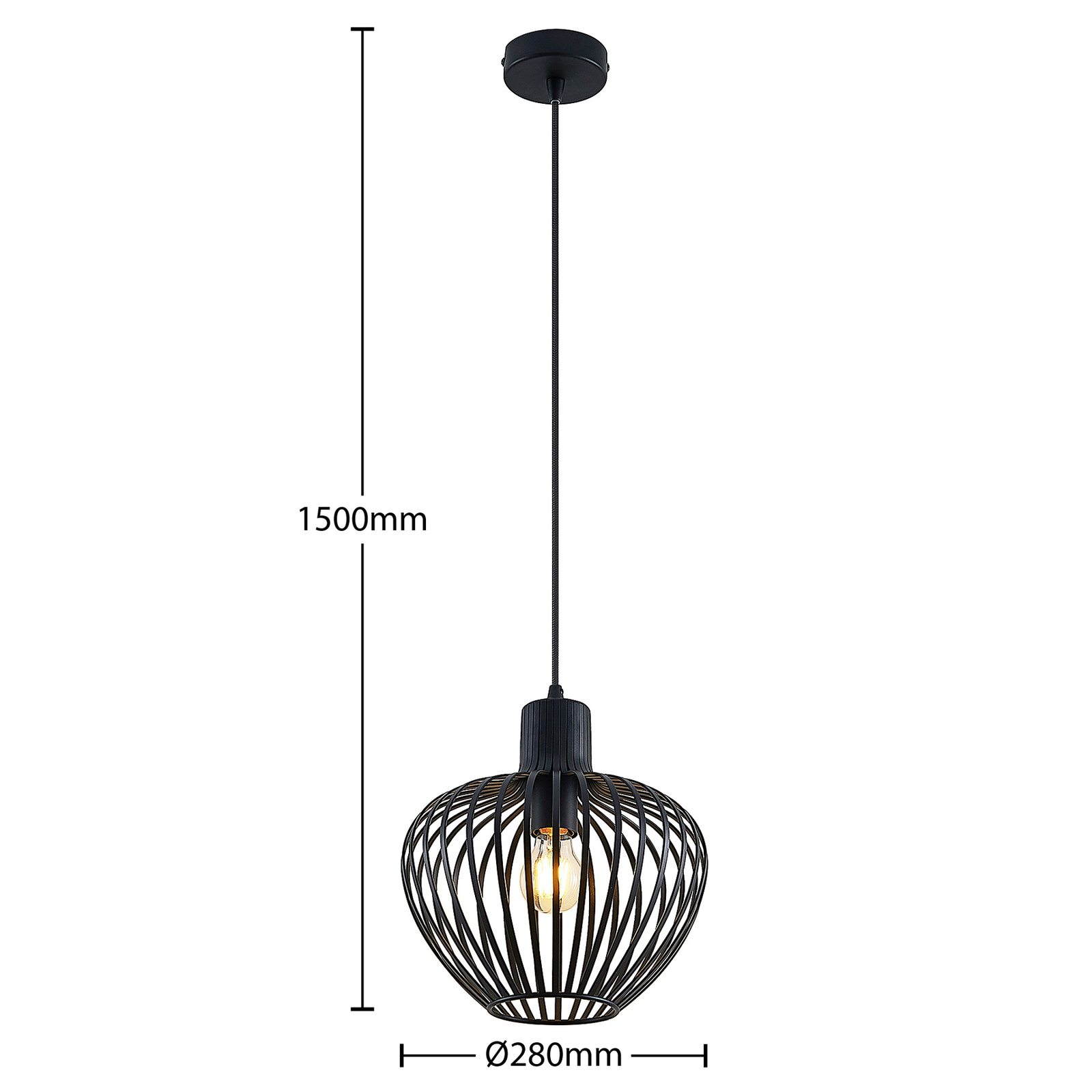Lindby Deandre suspension, Ø 28 cm