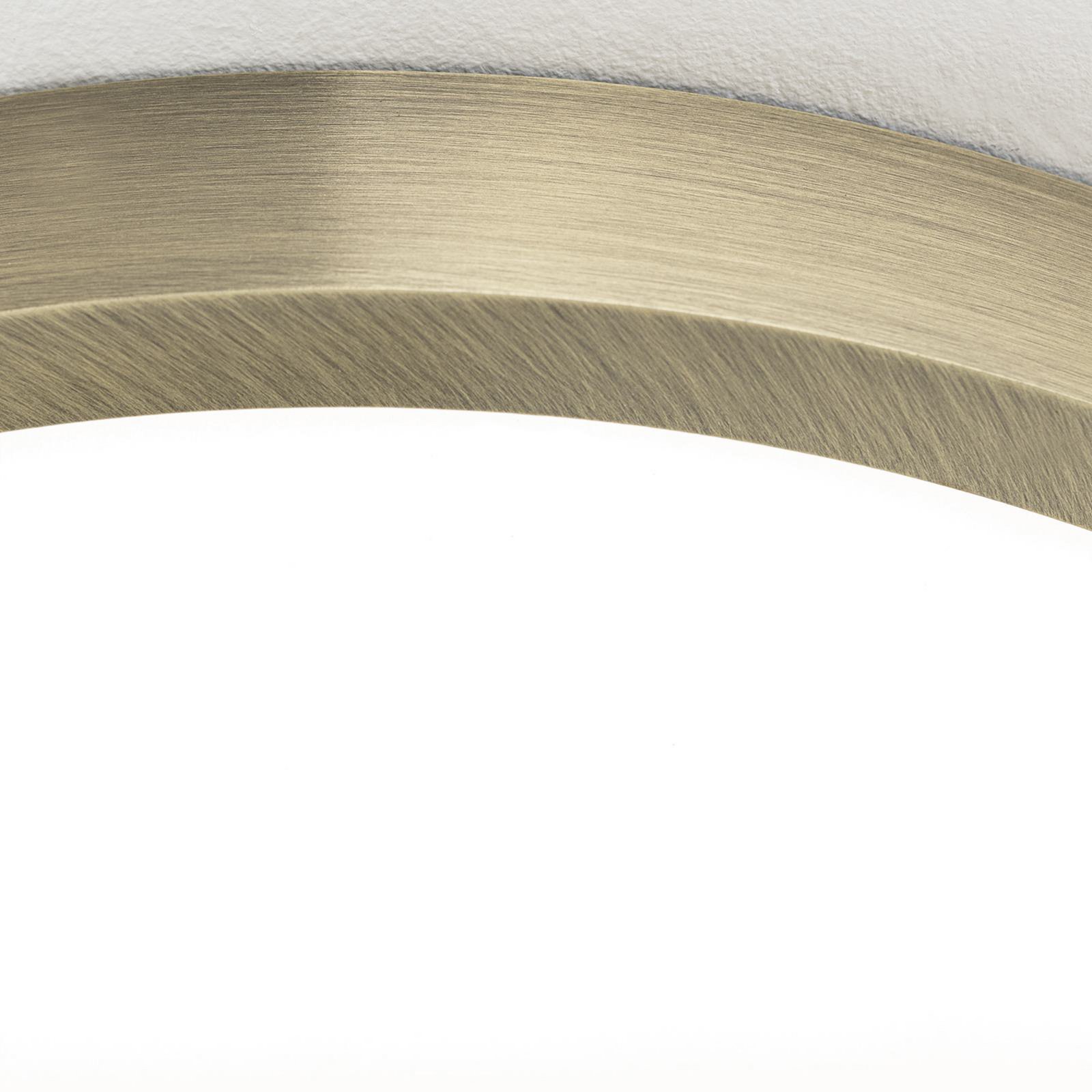 LED ceiling lamp Disc, antique brass colour, Ø 28 cm, CCT LED ceiling lamp Disc, antique brass colour, Ø 28 cm, CCT