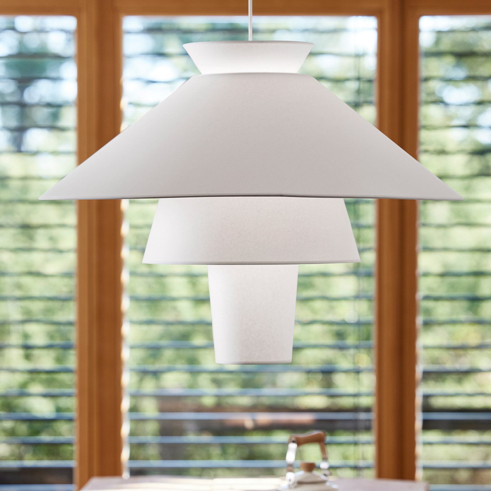 MARKET SET Lampă suspendată Ruche Ø 78 cm alb - Camera de zi / sufragerie - design - Hârtie / Carton