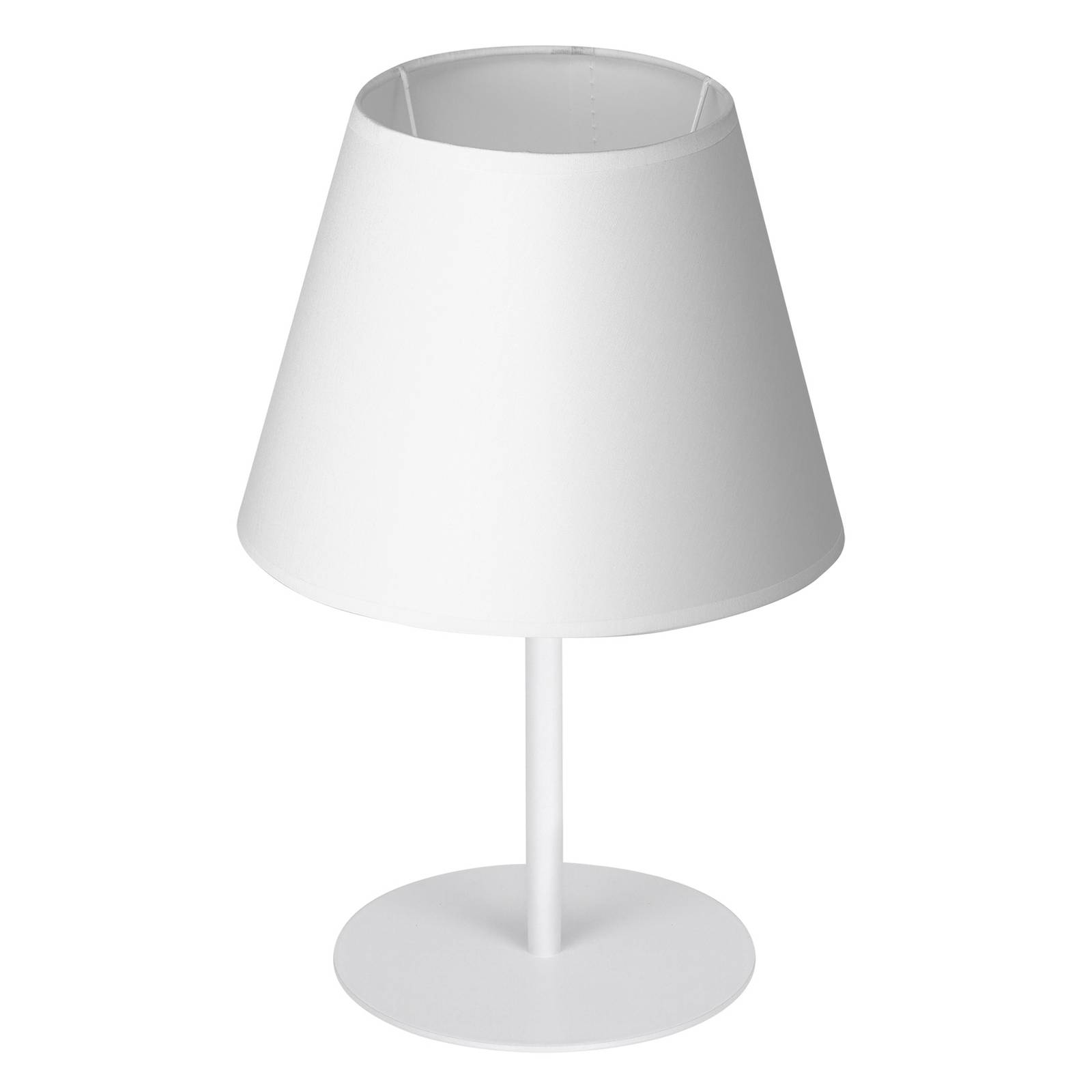 Lampe à poser Soho conique hauteur 33 cm blanche