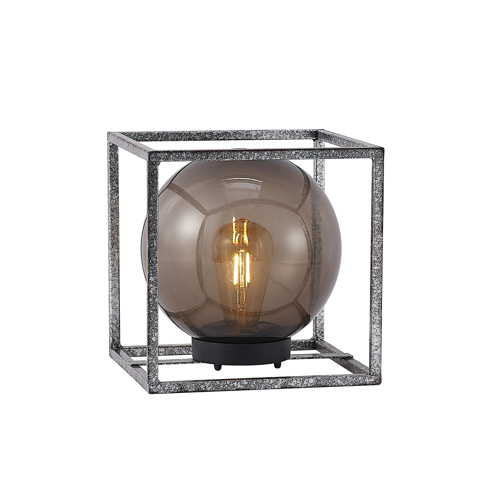 Lindby Purdie LED-solcellslampa, bur, kula