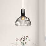 Fellini MR-672 pendant light, black, metal, Ø 38 cm