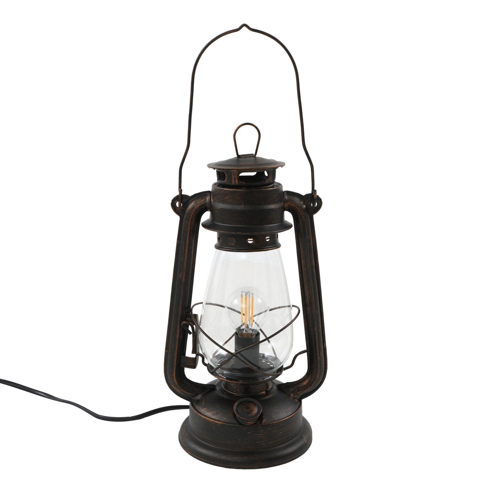 Raisa Bordlampe Rust/Clear - Lindby