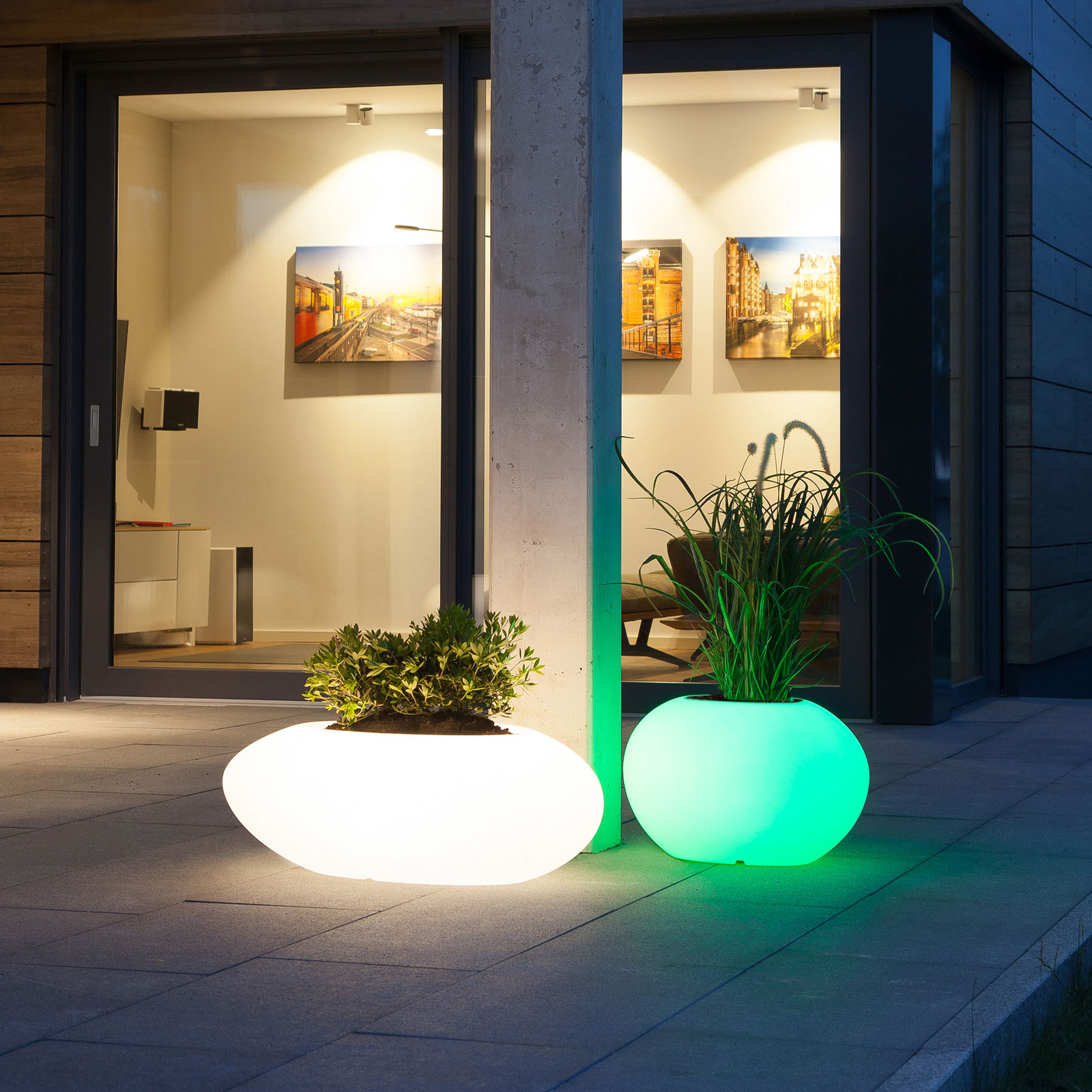 Storus VII LED RGBW decoratieve lamp, beplantbaar wit