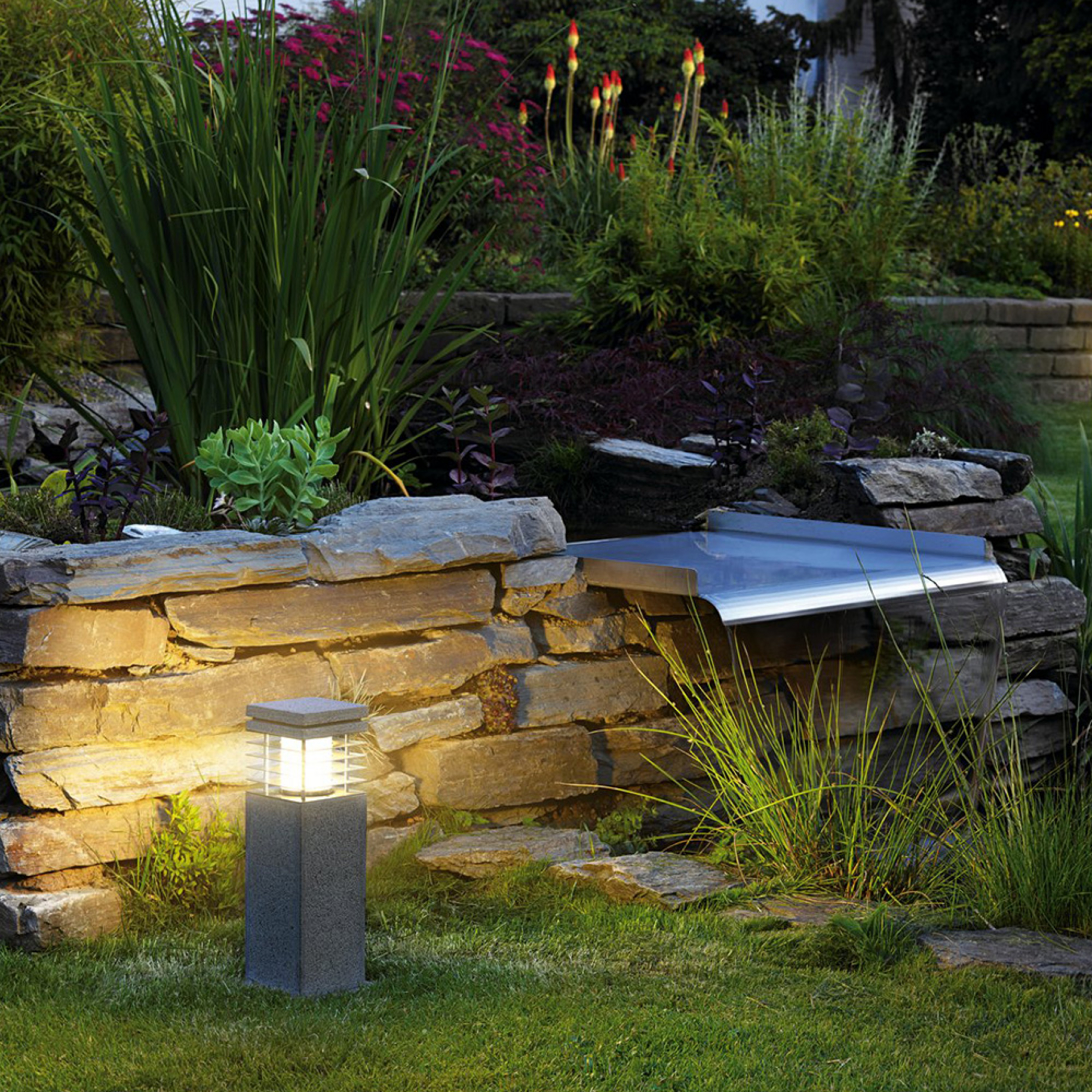 Luminaire pour socle en grès ARROCK granite