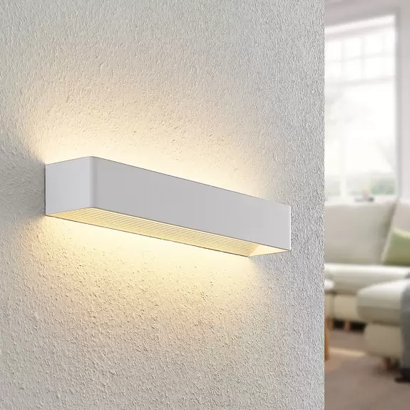 Lampenwelt Arcchio Karam LED-Wandleuchte, 53 cm, weiß