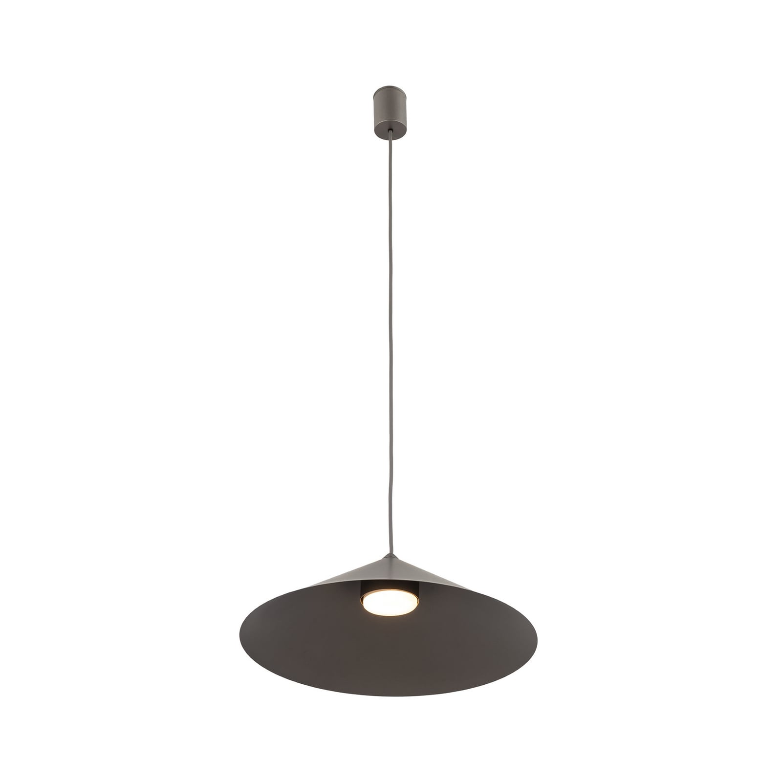 Závěsné světlo Lume L, hnědé, kov, Ø 40 cm, GX53