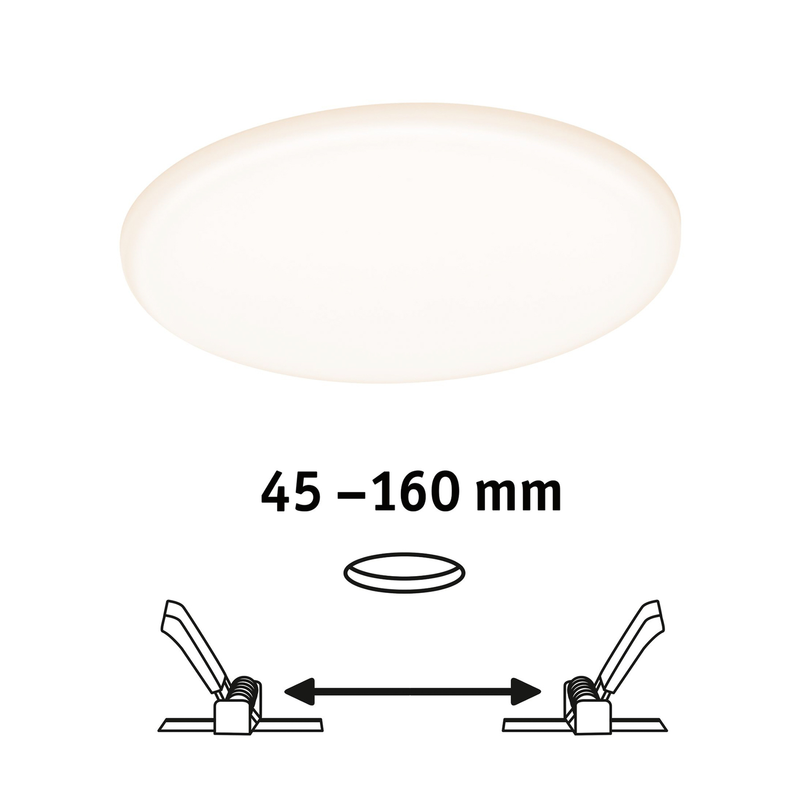 Paulmann LED plošča Veluna 3.000K okrogla 18,5cm