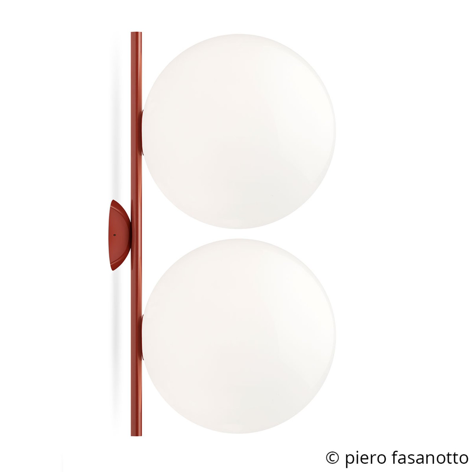 FLOS IC C/W2 Double wall light red Ø 30 cm