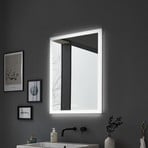 Paulmann LED wall mirror Mirra white 60x80 cm IP44 CCT