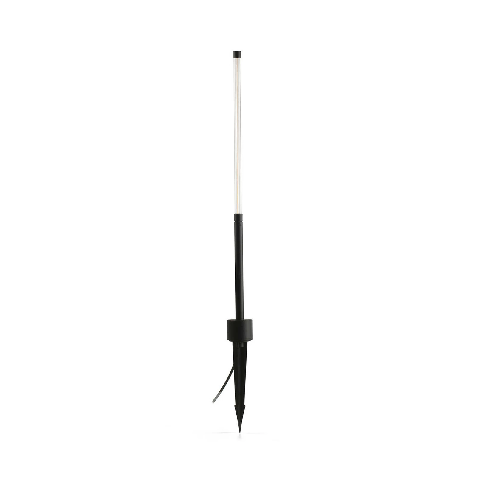 Bambou 1068 LED markspettslampa, svart, aluminium/glas, höjd 80 cm