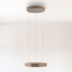 Lámpara colgante LED Q-Stretto de Paul Neuhaus, bronce, 40,8 cm