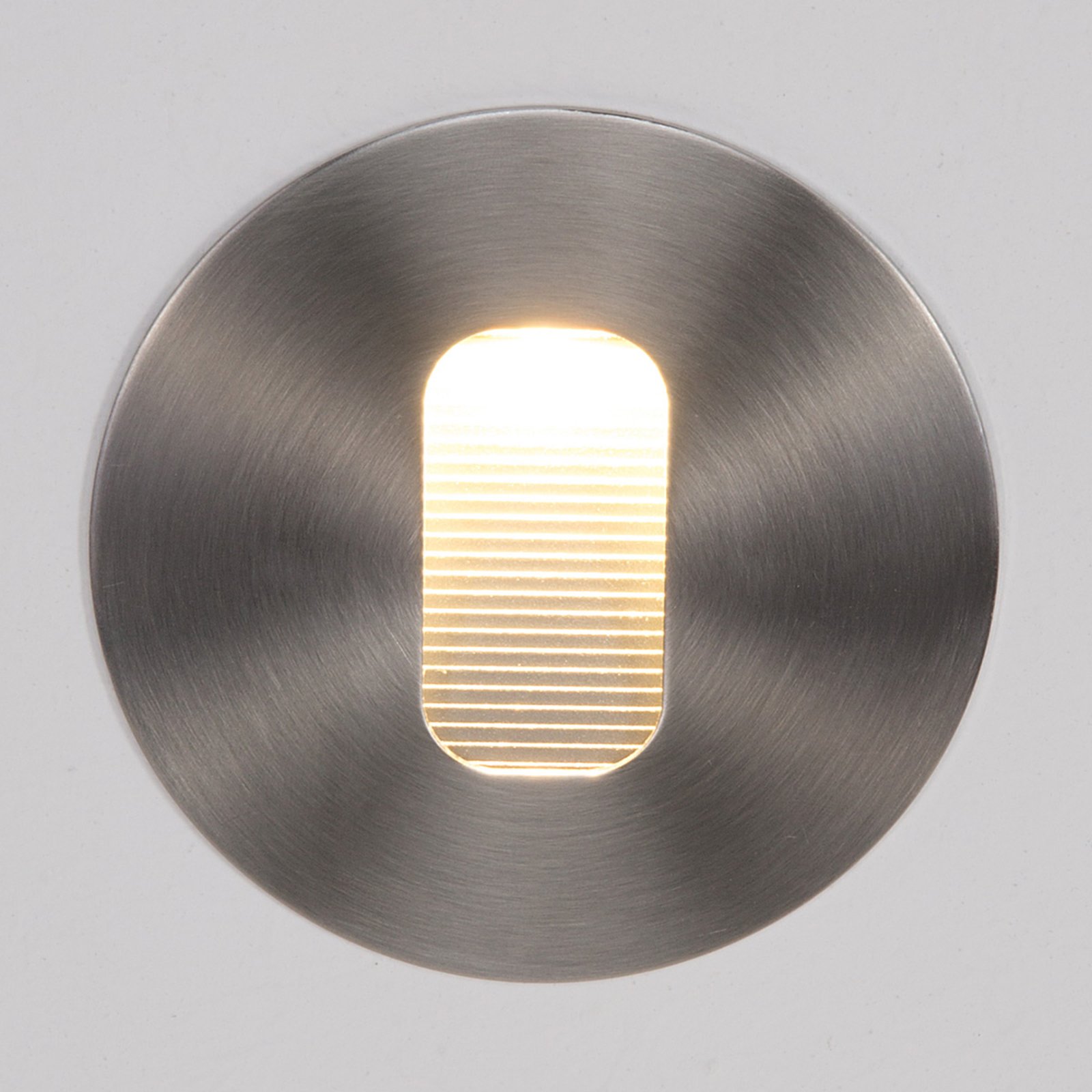 Round LED recessed wall light Telke for outdoors