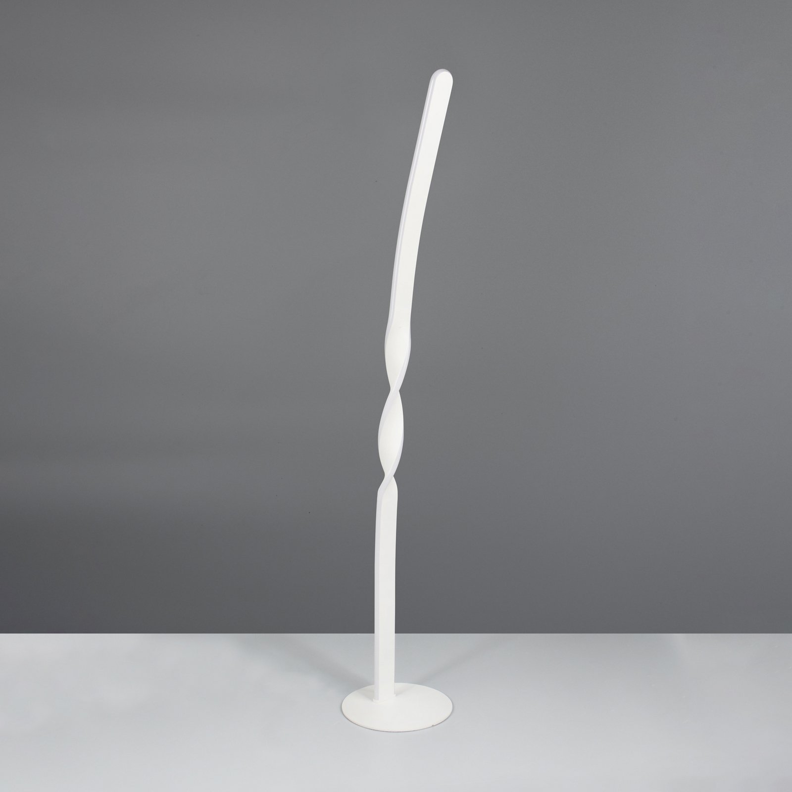 LED podna lampa Ginko, mat bijela, metalna, visina 110 cm